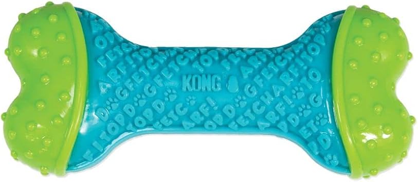 KONG进口代理批发 KONG CoreStrength Bone - 狗牙齿咀嚼玩具 - 耐用、多层狗玩具，用于丰富游戏和牙齿护理 - 带纹理主体，用于清洁牙齿 - 适合中型/大型犬