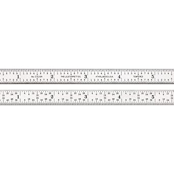 Starrett进口代理批发 施泰力全柔性钢尺，缎面镀铬表面，快速读数，英制刻度 - 6 英寸长度，16R 刻度类型，1/64 英寸厚度 - C316R-6