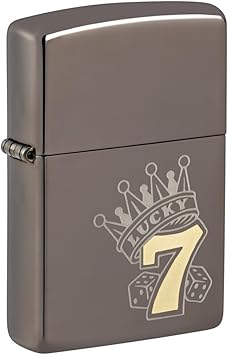 Zippo进口代理批发 Zippo Lucky 7 黑色冰袋打火机