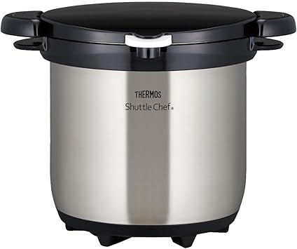 THERMOS进口代理批发 膳魔师 THERMOS 真空保温锅 Shuttle Chef 4.5L 透明不锈钢 KBG-4500 CS (日本进口)