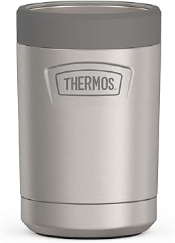 THERMOS进口代理批发 THERMOS ICON 系列饮料罐隔热体 - 12 盎司，哑光不锈钢 - 真空隔热