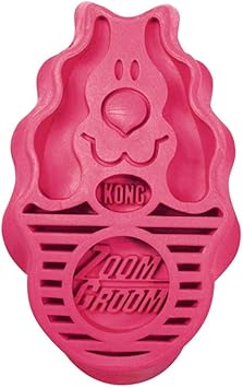 KONG进口代理批发 KONG Zoom Groom 多用狗刷 粉色