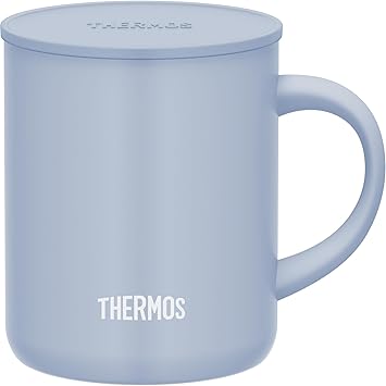 酷牌库|商品详情-THERMOS进口代理批发 THERMOS JDG-352C ASB 不锈钢真空保温杯，11.8 液量盎司（350 毫升），灰蓝色