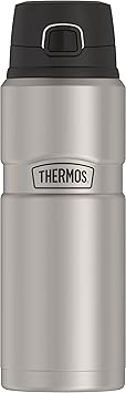 THERMOS进口代理批发 THERMOS 不锈钢 King 真空隔热饮料瓶，24 盎司，哑光钢