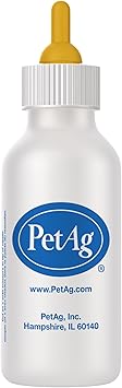 PetAg进口代理批发 Pet-Ag 奶瓶 - 2 盎司 - 促进液体的自然喂养 - 专为小动物设计 - 耐用且易于清洁