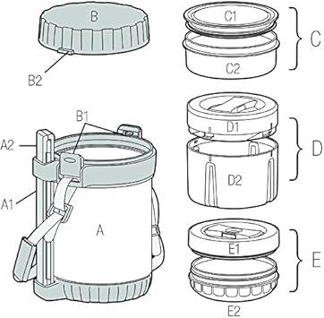 酷牌库|商品详情-THERMOS进口代理批发 THERMOS 膳魔师 一体式真空隔热不锈钢餐盒，带勺子，烟熏