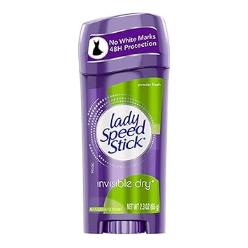 Lady Speed Stick进口代理批发 Lady Speed Stick 止汗除臭剂隐形干粉清新 2.3 盎司（5 件装）