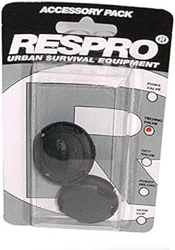 酷牌库|商品详情-Respro进口代理批发 Respro 通用 Techno/City 阀门（2 件装）-黑色