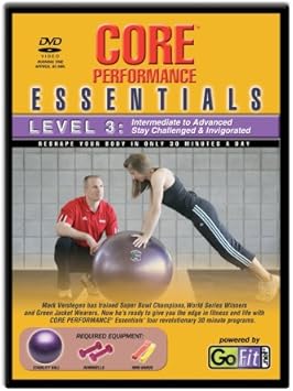 GoFit进口代理批发 GoFit Core Essentials DVD 和培训卡 - 3 级