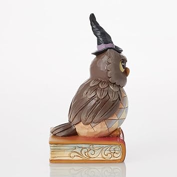 酷牌库|商品详情-Enesco进口代理批发 Enesco Jim Shore Heartwood Creek 万圣节猫头鹰小型雕像，5.51 英寸，多色