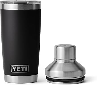 YETI进口代理批发 YETI 20 盎司 Rambler 不倒翁鸡尾酒调酒器套件，黑色