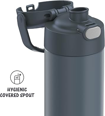 酷牌库|商品详情-THERMOS进口代理批发 THERMOS FUNTAINER 16 盎司不锈钢真空隔热瓶，带宽嘴盖，石板岩