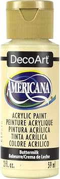 DecoArt进口代理批发 DecoArt Americana 丙烯酸涂料，2 盎司，酪乳