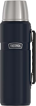 THERMOS进口代理批发 THERMOS 不锈钢特大号真空隔热饮料瓶，68 盎司，午夜蓝色