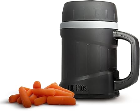 THERMOS进口代理批发 Thermos 真空隔热双层泡沫，可微波食品罐，灰色，16 盎司