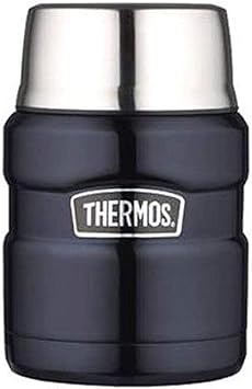 THERMOS进口代理批发 THERMOS 不锈钢特大号真空隔热食物罐带勺子，16 盎司，午夜蓝色