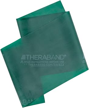 Theraband进口代理批发 THERABAND 专业乳胶阻力带，单独 6 英尺弹力带作为运动器材，物理治疗，普拉提，家庭锻炼，6 英尺，多种颜色和阻力级别可供选择