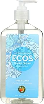 ECOS进口代理批发 ECOS 免费透明洗手液，17 盎司