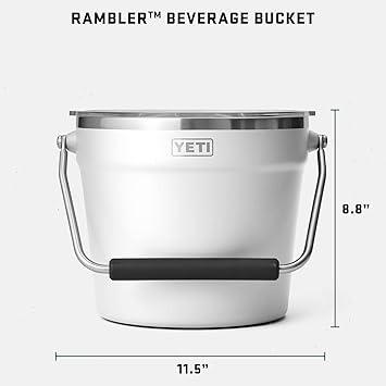 酷牌库|商品详情-YETI进口代理批发 YETI Rambler 饮料桶套装，YETI 饮料桶和 2 个 YETI Rambler Lowballs，白色