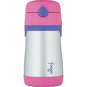 THERMOS进口代理批发 THERMOS Foogo 真空绝缘不锈钢，粉色/紫色，10 盎司