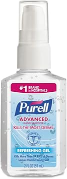 Purell进口代理批发 PURELL 9606-24 高级即时洗手液，2 盎司个人泵瓶，24 件/箱