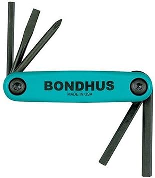 Bondhus进口代理批发 Bondhus 12540 GorillaGrip 折叠实用套件，#1 十字槽，3/16 英寸开槽，4 毫米六角、5 毫米六角和 6 毫米六角