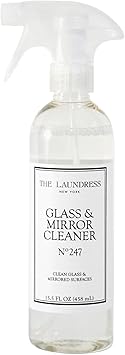 The Laundress进口代理批发 The Laundress 玻璃和镜子清洁剂，247 号，有香味，无条纹光泽，室内外，生物基成分，15.5 液体盎司