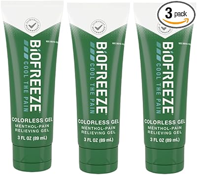 Biofreeze进口代理批发 Biofreeze 薄荷醇止痛凝胶无色凝胶 3 盎司管，用于缓解与肌肉酸痛、关节炎、简单背痛和关节痛相关的疼痛（包装可能有所不同）