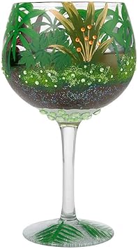 酷牌库|商品详情-Enesco进口代理批发 Enesco Designs by Lolita Jungle Terrarium Copa Artisan 鸡尾酒杯，24 盎司，多色