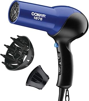 CONAIR进口代理批发 Conair 1875 瓦涡轮吹风机，蓝色/黑色