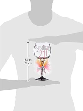 酷牌库|商品详情-Mud Pie进口代理批发 21 Wine Glass 的泥派棒极了