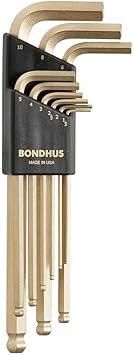 酷牌库|商品详情-Bondhus进口代理批发 Bondhus 20399 球头 L 型扳手 DoublePK 带 BriteGuard 和 GoldGuard 表面处理