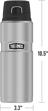 酷牌库|商品详情-THERMOS进口代理批发 超自然反占有符号，THERMOS STAINLESS KING 不锈钢饮料瓶，真空绝缘和双层，24 盎司