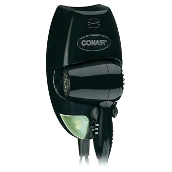 CONAIR进口代理批发 吹风机，壁挂式，黑色，1600 瓦