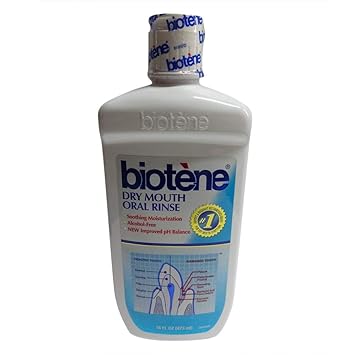 Biotene进口代理批发 Biotene 口干漱口水，新鲜薄荷 16 盎司（12 件装）