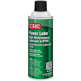 CRC进口代理批发 CRC Power Lube 工业高性能润滑剂，含 PTFE，11 重量盎司，高性能气溶胶润滑剂喷雾