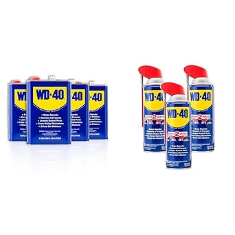 WD-40进口代理批发 WD-40-490118 多用途产品，一加仑 [4 件装] 和原创配方，多用途产品，带智能吸管喷雾 2 种方式，12 盎司，3 件装，12 盎司