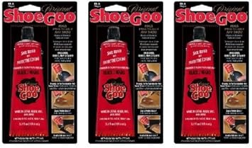 Shoe Goo进口代理批发 Shoe Goo 黑色 3.7 盎司鞋类修复胶和保护涂层（3 包）