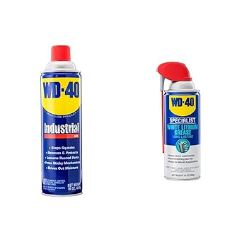 WD-40进口代理批发 WD-40 多用途产品，工业尺寸，16 盎司 & WD-40 专业防护白色锂润滑脂喷雾，带智能吸管喷雾器 2 种方式，10 盎司