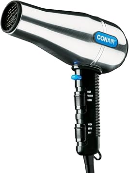 CONAIR进口代理批发 Conair 141WRW 全尺寸拉丝金属沙龙型吹风机 - 1875W