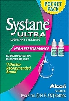 Systane进口代理批发 Systane Ultra 滴眼液润滑剂高性能 Dhdrs 2-4-mL 0.14 液量盎司。瓶子