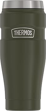 THERMOS进口代理批发 THERMOS 不锈钢特大号真空隔热旅行杯，16 盎司，军绿色