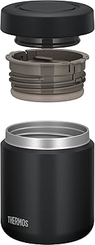 酷牌库|商品详情-THERMOS进口代理批发 Thermos JBR-301 BK 真空隔热汤罐，10.1 液量盎司（300 毫升），黑色，标准型号，冷热清洁，易于清洁，圆口设计