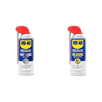 WD-40进口代理批发 WD-40 专业干润滑油，带智能吸管喷雾 2 路，10 盎司，专业硅酮润滑剂，带智能吸管喷雾 2 路，11 盎司