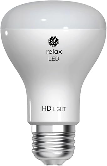 酷牌库|商品详情-GE进口代理批发 GE Relax LED 灯泡，45 瓦，柔和的白色，R20 室内泛光灯（1 件装）