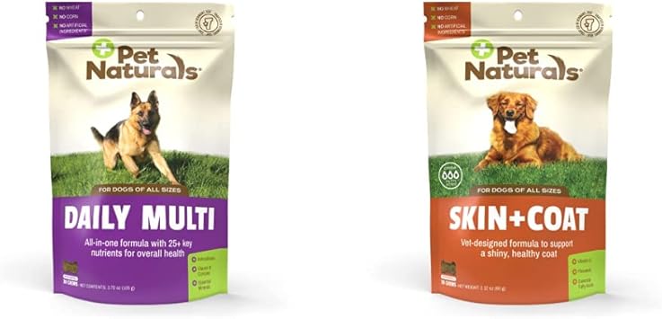 Pet Naturals进口代理批发 Pet Naturals 每日健康套装，含每日多种成分和皮肤和毛发