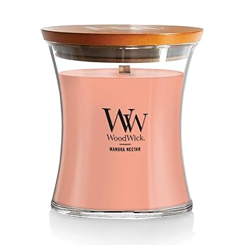 WoodWick进口代理批发 WoodWick 麦卢卡花蜜中号沙漏蜡烛