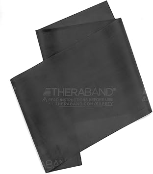 Theraband进口代理批发 THERABAND 专业乳胶阻力带，单独 6 英尺弹力带作为运动器材，物理治疗，普拉提，家庭锻炼，6 英尺，多种颜色和阻力级别可供选择