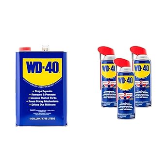 WD-40进口代理批发 WD-40 多用途产品，一加仑，原创配方，多用途产品，带智能吸管喷雾 2 种方式，12 盎司，3 件装，12 盎司