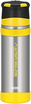 THERMOS进口代理批发 THERMOS FFX-751 Mountain 不锈钢瓶，25.5 液量盎司（750 毫升），透明不锈钢 (CS))